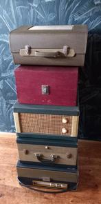 5 Vintage Koffergrammofoons (1950-1967), Audio, Tv en Foto, Platenspelers, Ophalen, Gebruikt, Platenspeler, Overige merken