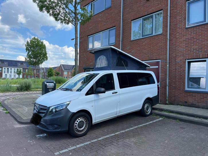Vito camper 114 4x4 binnenkort te koop grijs kenteken, Caravans en Kamperen, Campers, Particulier, tot en met 2, Buscamper of Camperbus