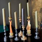 Set van 7 kandelaars. Luipaard en giraffe, Ophalen of Verzenden, Overige materialen