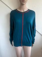 ZILCH trui maat M petrol blauw rood, Kleding | Dames, Truien en Vesten, Maat 38/40 (M), Blauw, Ophalen of Verzenden, Zo goed als nieuw