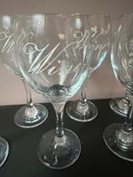 Set van 8 Wijnglazen, Huis en Inrichting, Keuken | Servies, Glas of Glazen, Ophalen of Verzenden, Effen, Glas