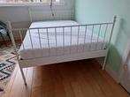 Ikea twijfelaar ijzeren bed 140x200 - Nieuwstaat, Huis en Inrichting, Slaapkamer | Bedden, Ophalen, Wit, 140 cm, Zo goed als nieuw