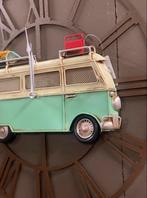 VW busje Volkswagen caravan wandklok muurklok klok rond, Nieuw, Ophalen of Verzenden