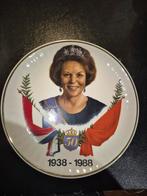 Bord Beatrix 50 jaar., Ophalen of Verzenden
