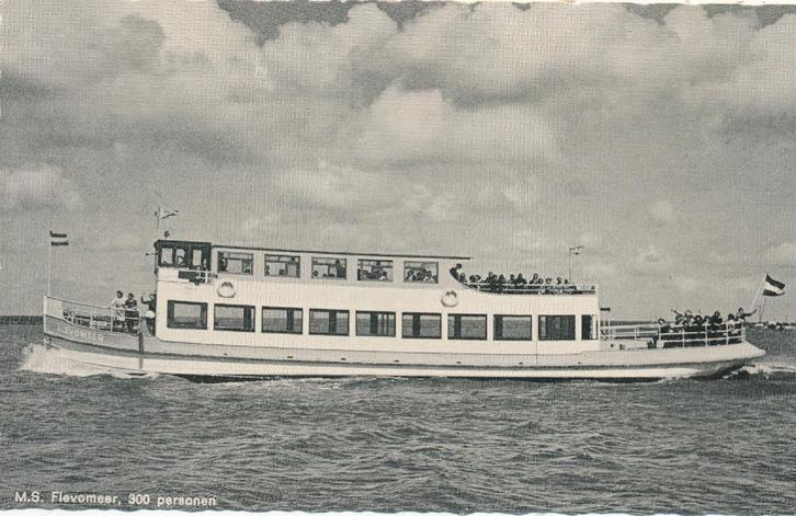 1220  m.s. Flevomeer,  800 personent, Verzamelen, Scheepvaart, Kaart, Foto of Prent, Ophalen of Verzenden