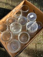 Brocante weckpotten doos vol, Antiek en Kunst, Curiosa en Brocante, Ophalen