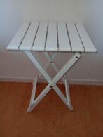 Houten Bijzettafel / Nachtkastje, Minder dan 45 cm, Minder dan 55 cm, Vierkant, Ophalen of Verzenden