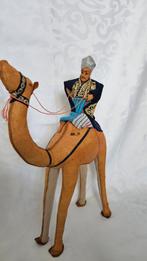 Leren Kameel met Ruiter Beeldje, Antiek en Kunst, Curiosa en Brocante, Ophalen