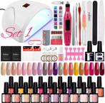 20 stuks Gellak met 36W uv led lamp en Nagelfrees., ., Nieuw, Ophalen of Verzenden, .