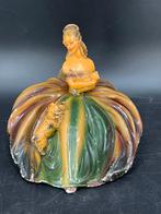 Antiek art deco gesigneerd beeld, Verzamelen, Beelden en Beeldjes, Ophalen of Verzenden, Zo goed als nieuw, Mens