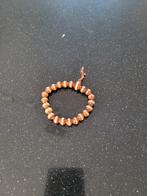 Bruine kralen armband, Overige materialen, Gebruikt, Bruin, Ophalen of Verzenden