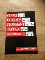 Autofolder/Brochure Daihatsu Cuore-Charade-Charmant-Taft 4x4, Nieuw, Ophalen of Verzenden