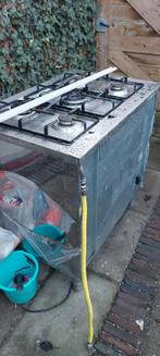 Oude gasfornuis oven combinatie - voor oud ijzer, Ophalen, 60 cm of meer, 4 kookzones, Gas