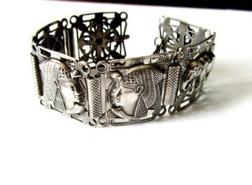 Vintage Hamsa Hand Fatimas Hand Armband geluks Amulet, 22,5 beschikbaar voor biedingen