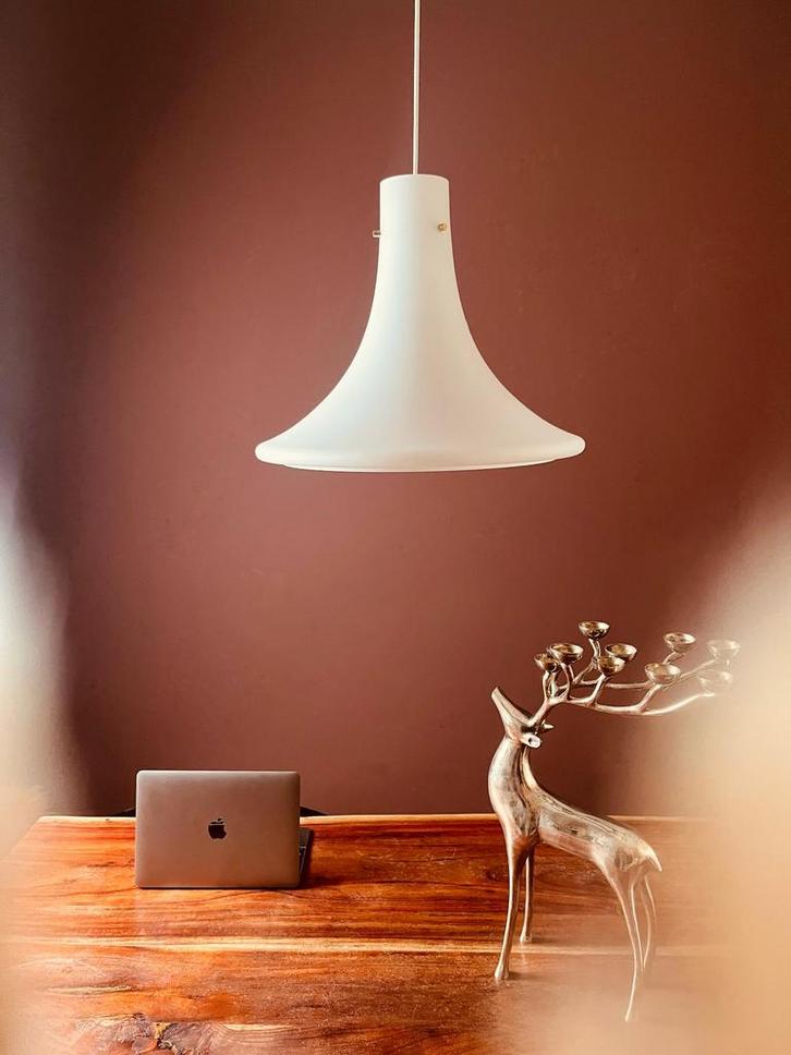 XL Glashütte trompetlamp, Huis en Inrichting, Lampen | Hanglampen, Ophalen of Verzenden