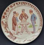 Antieke 19e-eeuwse Sarreguemines borden (2) - keramiek, Antiek en Kunst, Curiosa en Brocante, Ophalen of Verzenden