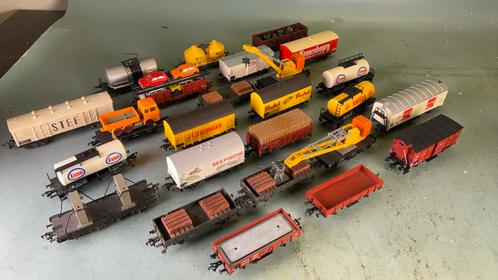 37 stuks ho Fleischmann Lima Piko Goederenwagens 2e hands ., Hobby en Vrije tijd, Modeltreinen | H0, Zo goed als nieuw, Gelijkstroom