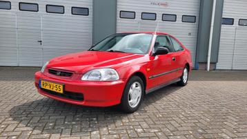 Honda Civic 1.6 I Coupe LS SRS 1997 Rood / 1e eig / uniek! beschikbaar voor biedingen