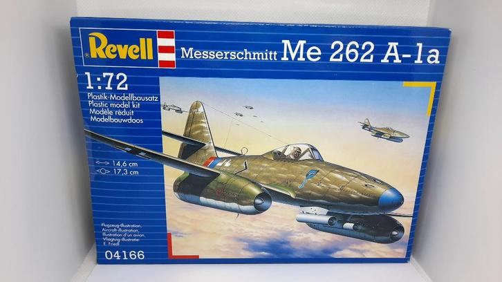 Revell 04166 Messerschmitt Me 262 A-1a 1:72 Mobelbouw, Hobby en Vrije tijd, Modelbouw | Vliegtuigen en Helikopters, Nieuw, Vliegtuig