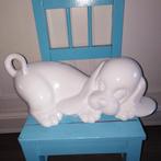 Hondenbeeld witte liggende Basset, Ophalen, Gebruikt, Dier