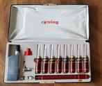 Rotring technische pennen 9x, box, met inkt en accesoires, Hobby en Vrije tijd, Ophalen of Verzenden, Zo goed als nieuw, Overige typen