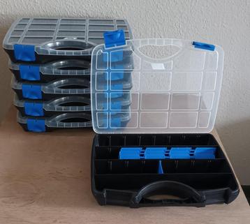 6 Nieuwe Tayg Sorteerkoffers voor kleine ijzerwaren beschikbaar voor biedingen