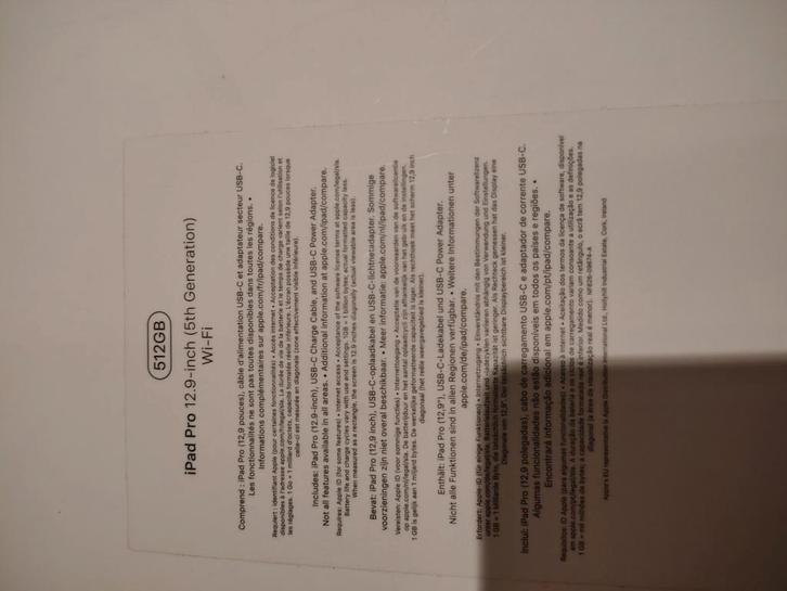 Apple iPad Pro 12.9" (5e gen) 512GB Space Gray - Topstaat!, Computers en Software, Apple iPads, Zo goed als nieuw, Apple iPad Pro