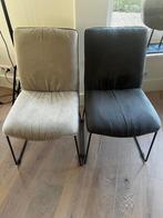 Eetkamerstoelen - Antraciet & Lichtgrijs - 6 stuks, Huis en Inrichting, Gebruikt, Ophalen of Verzenden, Vijf, Zes of meer stoelen