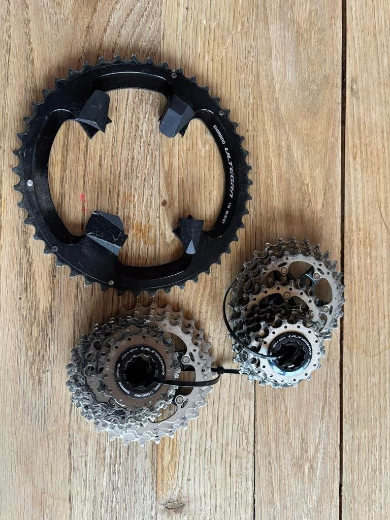 Ultegra voorblad 46 ultegra cassette 14-28., Ophalen, Zo goed als nieuw, Overige typen
