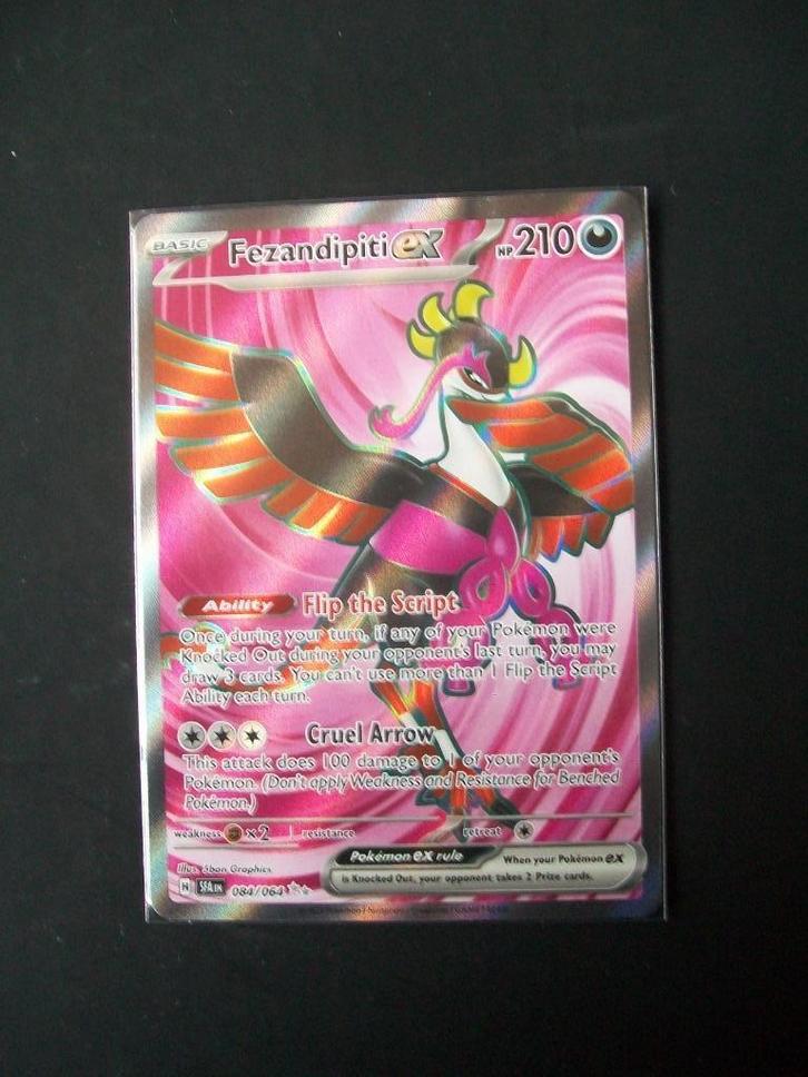 4213: Nieuwe Pokemon Kaart secret  FEZANDIPITI EX  (084/064), Hobby en Vrije tijd, Verzamelkaartspellen | Pokémon, Nieuw, Losse kaart