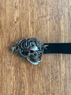 Jeffery-West Lederen Riem -zwart.  Zeer zeldzaam., 95 tot 105 cm, Bruin, Echt leder, Ophalen of Verzenden