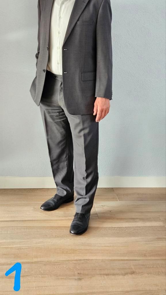 4 Herenkostuums Maat 52 - Piet Zoomers & Broekman, Kleding | Heren, Kostuums en Colberts, Gedragen, Maat 52/54 (L), Overige kleuren