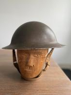 Orgiginele Canadese  MKII helmet C.L.C. 1942, WO2, Ophalen of Verzenden, Landmacht, Overige gebieden, Helm of Baret
