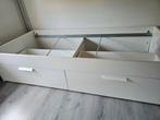 Ikea brimnes bed 80200, Huis en Inrichting, Slaapkamer | Bedden, Ophalen, Eenpersoons, Wit, Zo goed als nieuw