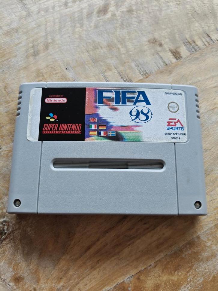 FIFA 98 - SNES, Spelcomputers en Games, Games | Nintendo Super NES, Gebruikt, Sport, 2 spelers, Vanaf 3 jaar, Eén computer, Ophalen of Verzenden