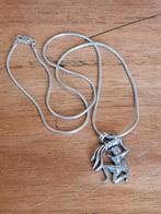 Sterling zilveren ketting met sterrenbeeldhanger watervrouw, Met hanger, Onbekend, Ophalen of Verzenden, Zo goed als nieuw
