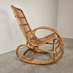 Vintage rotan schommelstoel, Ophalen, Gebruikt, Bruin, Vintage