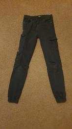 Zwarte, stoere meisjes cargo broek 164, Broek, Gebruikt, Europe Kids, Meisje