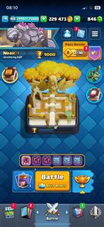 Clash royale account 9000 trofeeën pass royale, Ophalen of Verzenden