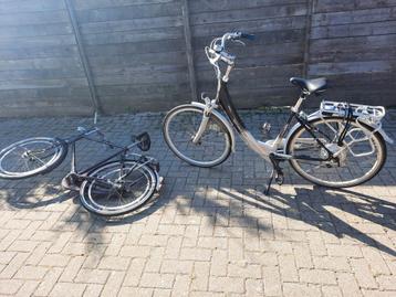 Electrische Damesfiets en heren fiets beschikbaar voor biedingen