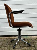 Gispen 356 bureaustoel vintage, Ophalen, Gebruikt, Bruin, Bureaustoel