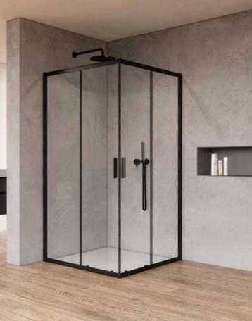 Douchecabine zwart 90x90 cm - Antikalk Nano Coating - Nieuw beschikbaar voor biedingen