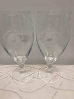 BROUWERIJ 'T IJ glazen 2 stuks (witte logo), Verzamelen, Ophalen of Verzenden, Zo goed als nieuw, Bierglas