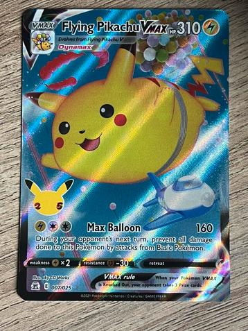 Flying Pikachu VMAX - Pokemon Kaart beschikbaar voor biedingen