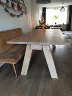 Massief eikenhouten eettafel van eijerkamp, Ophalen, Gebruikt, 100 tot 150 cm, Eikenhout