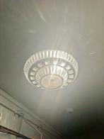 Plafondlamp met Glas & Metaal, Ophalen, Gebruikt, Glas