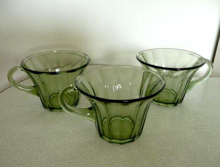 Copier Leerdam Neerlandia glazen kopjes glas, Antiek en Kunst, Antiek | Servies los, Ophalen of Verzenden