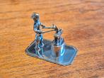 Zilver miniatuur smid smidse 4 x 3.5cm, Ophalen of Verzenden, Zilver