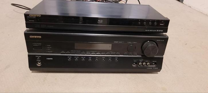 Onkyo Receiver TX-SR508 & Blu-ray Speler BD-SP308, Audio, Tv en Foto, Blu-ray-spelers, Gebruikt, Overige merken, Ophalen of Verzenden