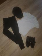 Paardrijkleding, cap, shirt, broek en schoenen/laarsjes, Dieren en Toebehoren, Paardrijkleding, Ophalen, Zo goed als nieuw, Kinderen